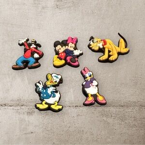 Jibbitz for Crocs Disney Fab 5 Mickey Shoe Charms Set of 5